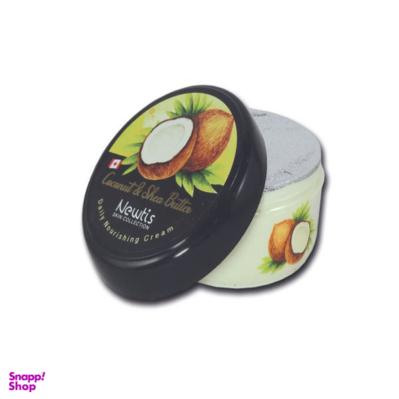 کرم مرطوب کننده نیوتیس (Newtis) مدل نارگیل و شی باتر حجم 200 میلی‌لیتر