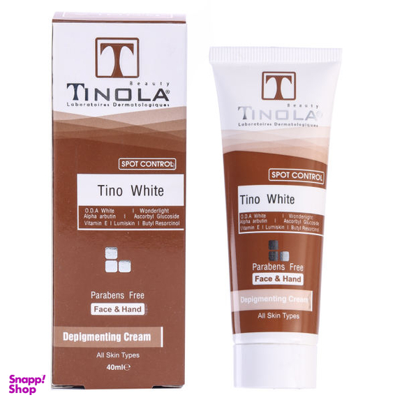 کرم روشن کننده و ضد لک تینولا بیوتی (Tinola beauty) مدل Ti_Wh حجم 40 میلی‌‌لیتر