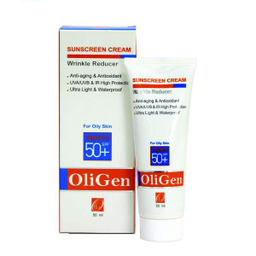 کرم ضد آفتاب اُلی ژن (Oligen) مدل OilySun50 حجم 50 میلی‌‌لیتر