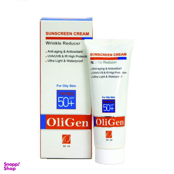 کرم ضد آفتاب اُلی ژن (Oligen) مدل OilySun50 حجم 50 میلی‌‌لیتر
