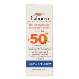 کرم ضد آفتاب رنگی لابورن (Laboren) کد 04 حجم 50 میلی‌‌لیتر