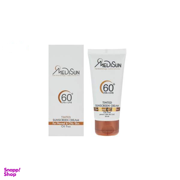 کرم ضد آفتاب مدیسان (Medisun) سری Normal And Oily Skin مدل Tinted حجم 50 میلی‌‌لیتر