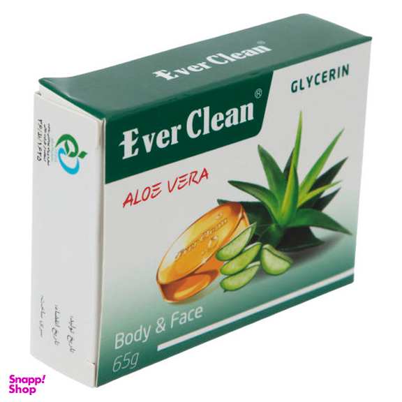 صابون گلیسیرینه اورکلین (Ever clean) مدل آلویه‌ ورا وزن 65 گرم