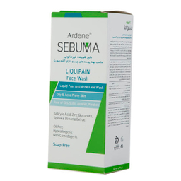 شوینده صورت آردن سری Sebuma مدل Liquipain حجم 150 میلی‌ لیتر