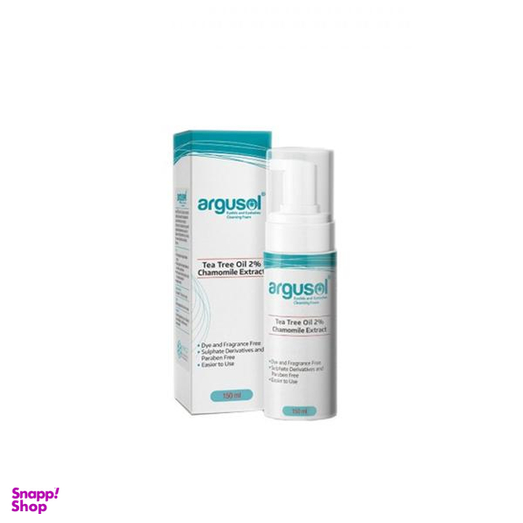 فوم پاک‌ کننده چشم آرگوسول (Argusol) مدل Tea Tree Oil حجم 150 میلی‌ لیتر