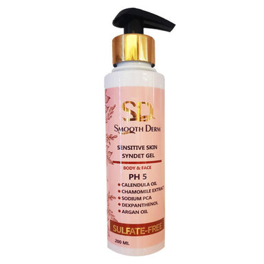 ژل شستشو صورت اسموت درم (Smooth derm) مدل لوتوس حجم 200 میلی‌لیتر