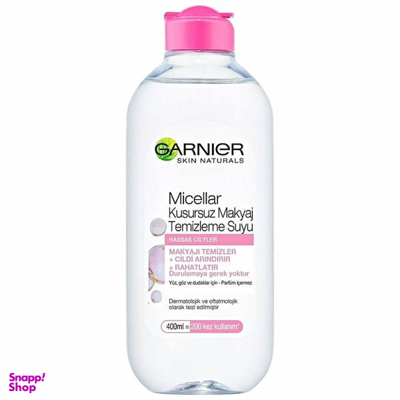 محلول پاک‌ کننده آرایش صورت گارنیه (Garnier) مدل Skin Naturals حجم 400 میلی‌لیتر