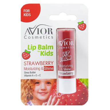 بالم لب کودک اویور (Avior) مدل توت فرنگی