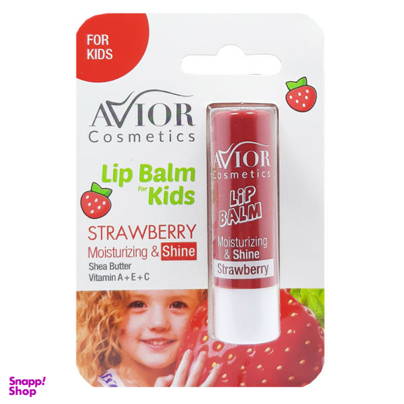 بالم لب کودک اویور (Avior) مدل توت فرنگی