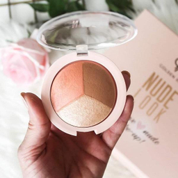 پالت آرایش و هایلایتر صورت گلدن رز (Golden Rose) مدل NUDE Look