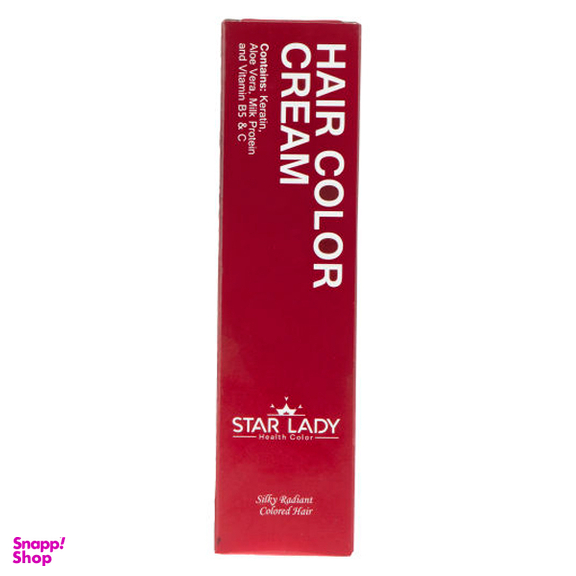 رنگ مو استار لیدی (Star Lady) شماره 4.1 رنگ قهوه‌ای خاکستری حجم 120 میلی‌ لیتر