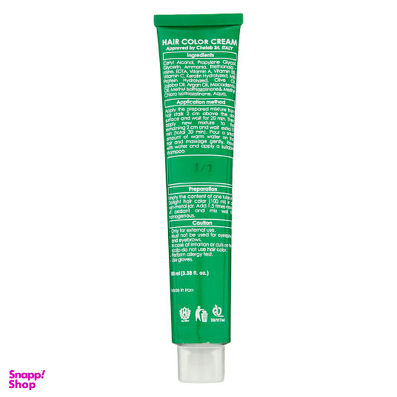 رنگ مو دورلایت (Dor Light) شماره 1.1 رنگ مشکی پر کلاغی حجم 100 میلی‌لیتر