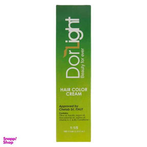رنگ مو دورلایت (Dor Light) شماره 7.65 رنگ بلوند شکلاتی حجم 100 میلی‌لیتر