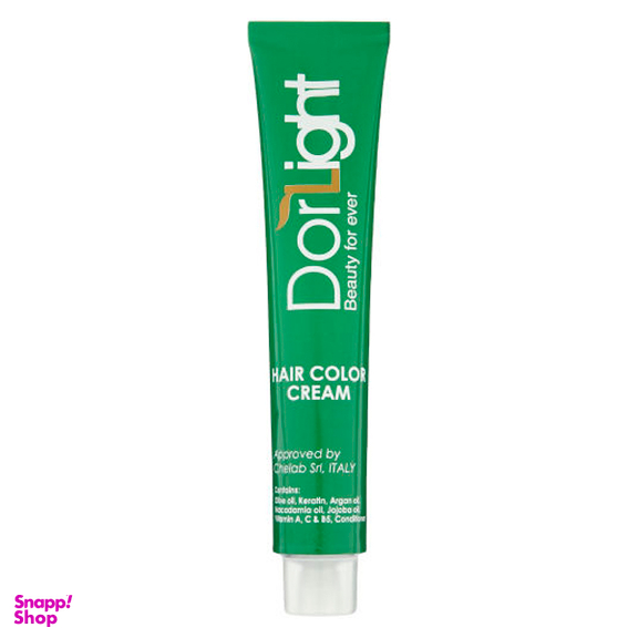 رنگ مو دورلایت (Dor Light) شماره 1.0 رنگ مشکی حجم 100 میلی‌لیتر