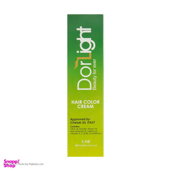رنگ مو دورلایت (Dor Light) شماره 4.0 رنگ قهوه‌ای حجم 100 میلی‌لیتر