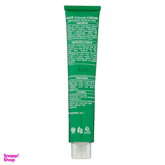 رنگ مو دورلایت شماره 5.00 رنگ قهوه‌ای روشن پوشش قوی حجم 100 میلی‌لیتر