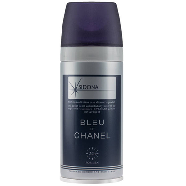 اسپری خوشبو کننده بدن مردانه سیدونا مدل Blue De Chanel حجم 150 میلی لیتر