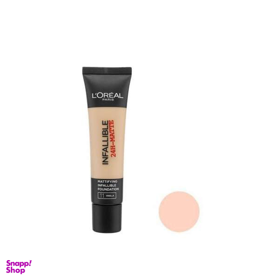 کرم پودر لورآل (Loreal) سری Matte مدل Infaillible 24h حجم 30 میلیلیتر