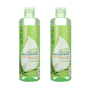 محلول پاک‌ کننده شون (Schon) مدل Antioxidant Micellar Water حجم 300 میلی‌لیتر مجموعه 2 عددی