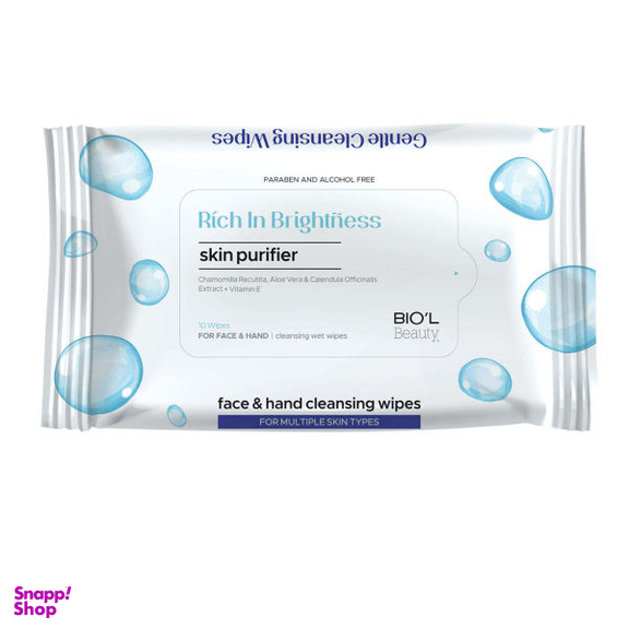 دستمال مرطوب بیول (Biol) مدل F&H مجموعه 12 عددی
