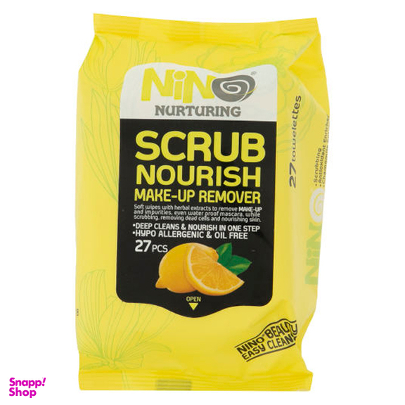 دستمال مرطوب نینو (Nino) مدل Lemon بسته 27 عددی