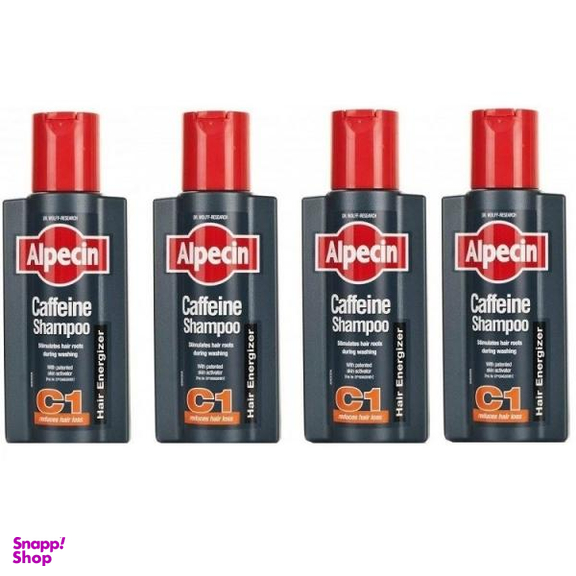 شامپو مو آلپسین (Alpecin) مدل C1 Caffeine حجم 250 میلی‌ لیتر بسته 4 عددی