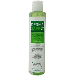 شامپو مو و بدن درماسیف (Dermasafe) مدل Acne Derm حجم 250 میلی‌لیتر