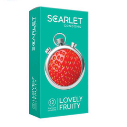کاندوم اسکارلت (Scarlet) مدل Lovely Fruity بسته 3 عددی