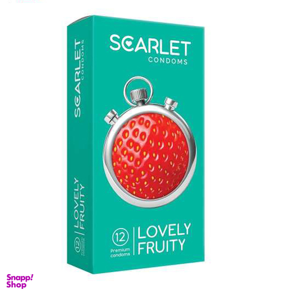 کاندوم اسکارلت (Scarlet) مدل Lovely Fruity بسته 3 عددی