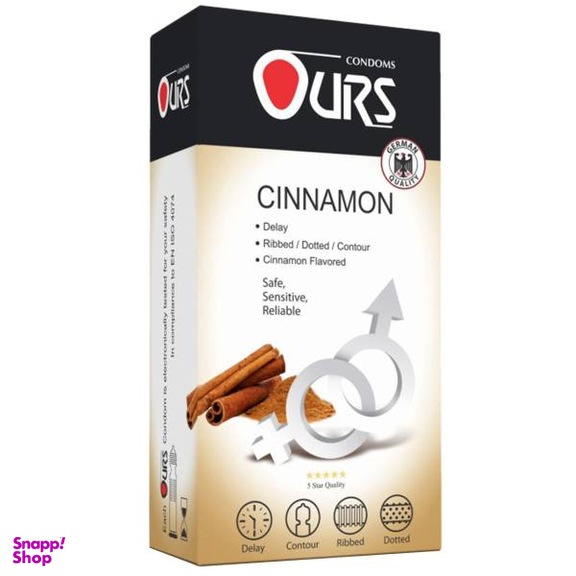 کاندوم اورز (Ours) مدل Cinnamon بسته 12 عددی