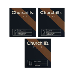 کاندوم چرچیلز (Churchill's) مدل Ultra Thin Lubricant 1945 بسته 3 عددی