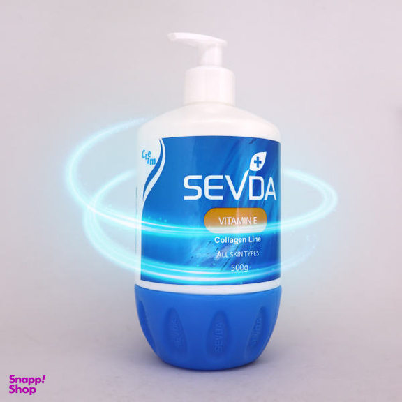 کرم آبرسان سودا (Sevda) مدل VITAMIN C و VITAMIN E حجم 500 میلی‌لیتر