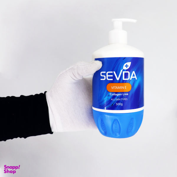 کرم آبرسان سودا (Sevda) مدل VITAMIN C و VITAMIN E حجم 500 میلی‌لیتر