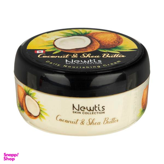 کرم مرطوب کننده نیوتیس (newtis) مدل Coconut حجم 300 میلی‌لیتر