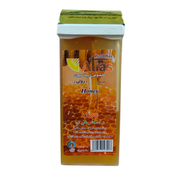 موم موبر اطلس (Atlas) مدل Honey حجم 100 میلی‌لیتر به همراه پد اپیلاسیون بسته 10 عددی
