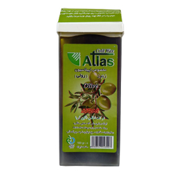 موم موبر اطلس (Atlas) مدل Olive حجم 100 میلی‌لیتر به همراه پد اپیلاسیون بسته 10 عددی