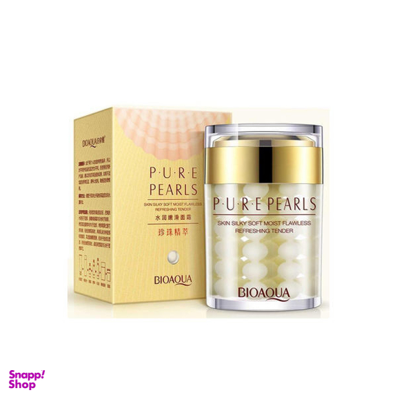 کرم شب ضد چروک بایوآکوا (BioAqua) مدل Pure Pearls حجم 60 میلی‌‌ لیتر