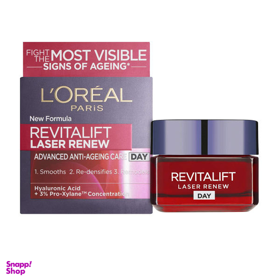کرم ضد چروک روز لورآل (Loreal) سری Revitalift مدل Laser Renew حجم 50 میلیلیتر