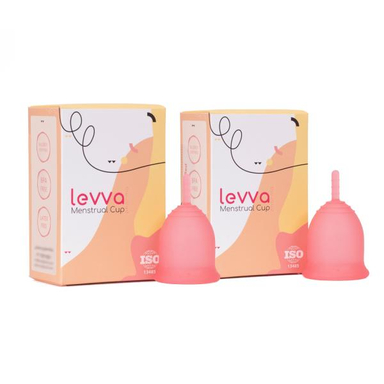 کاپ قاعدگی لیوا فارما (Levva pharma) مدل Plus سایز متوسط مجموعه 2 عددی