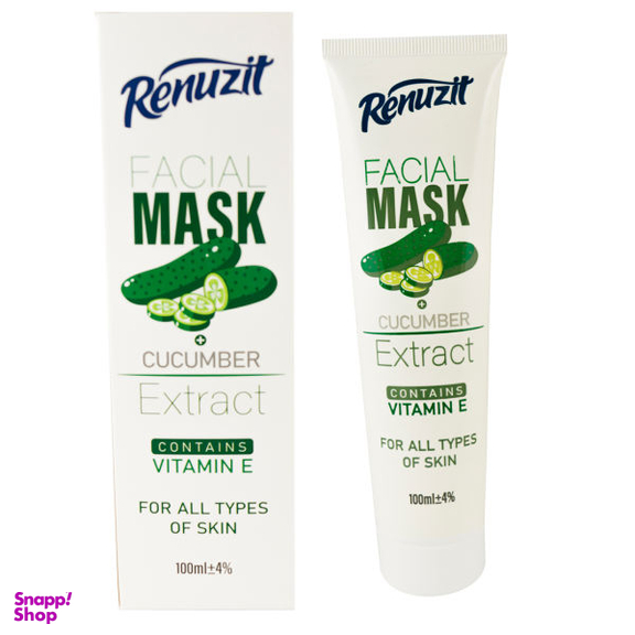 ماسک صورت رینوزیت (Renuzit) مدل CUCUMBER حجم 100 میلی‌لیتر