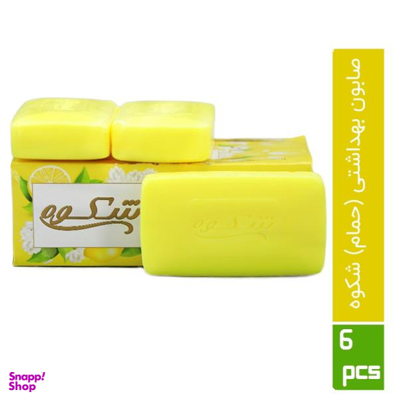 صابون شستشو شکوه (Shokouh) مدل COCONUT Oil وزن 125 گرم مجموعه 6 عددی