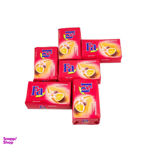 صابون شستشو فا (Fa) مدل Inspiring Passionfruit وزن 175 گرم بسته 6 عددی
