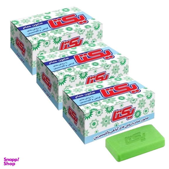صابون شستشو یکتا (Yekta) مدل General وزن 120 گرم مجموعه 3 عددی