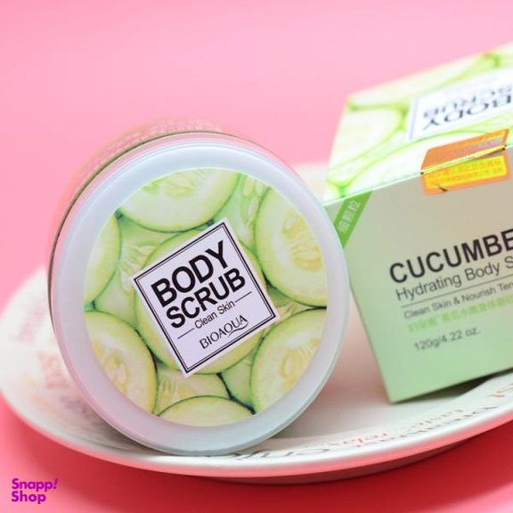 اسکراب بدن بایوآکوا (BioAqua) حاوی عصاره خیار حجم 120 میلیلیتر