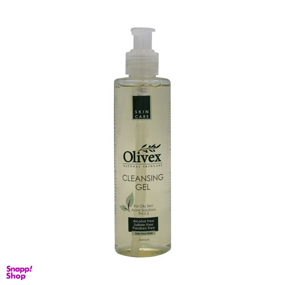 ژل شستشو صورت الیوکس (Olivex) مدل Avocado Extract مناسب پوست چرب و جوشدار حجم 200 میلی‌ لیتر