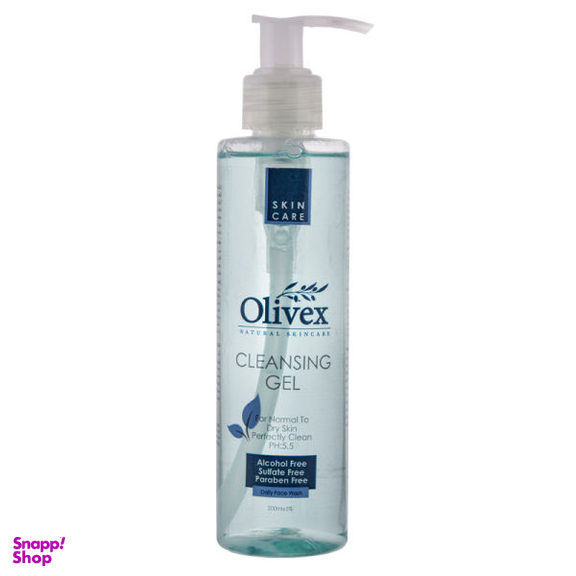 ژل شستشو صورت الیوکس (Olivex) مدل AloeVera Extract مناسب پوست نرمال و خشک حجم 200 میلی‌ لیتر