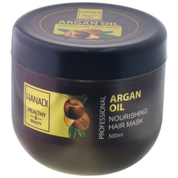 ماسک مو هانادی (Hanadi) مدل ARGAN حجم 500 میلی‌لیتر به همراه شامپو مو حجم 500 میلی‌لیتر