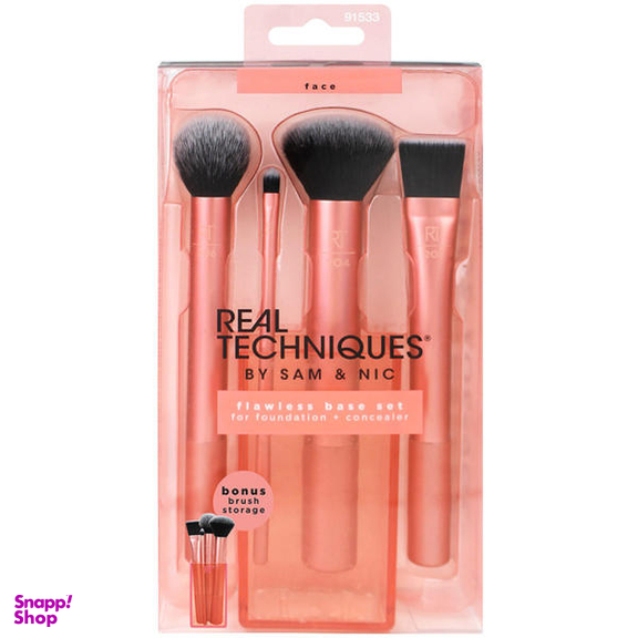 ست برس آرایشی ریل تکنیکس (Real Tecgniques) مدل Flawless مجموعه 4 عددی