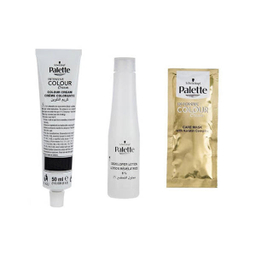 کیت رنگ مو پلت (Palette) مدل Deluxe شماره 9.0 رنگ بلوند روشن حجم 50 میلی‌لیتر مجموعه 2 عددی