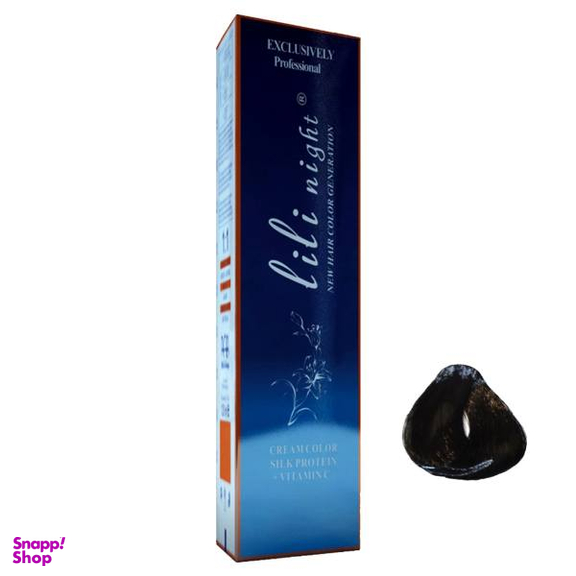 رنگ مو لی لی نایت (Lili Night) مدل R10100001 شماره 1 حجم 120 میلی‌لیتر